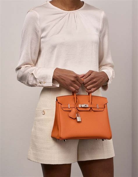 Hermès Birkin 25 Orange Poppy 8V Togo 